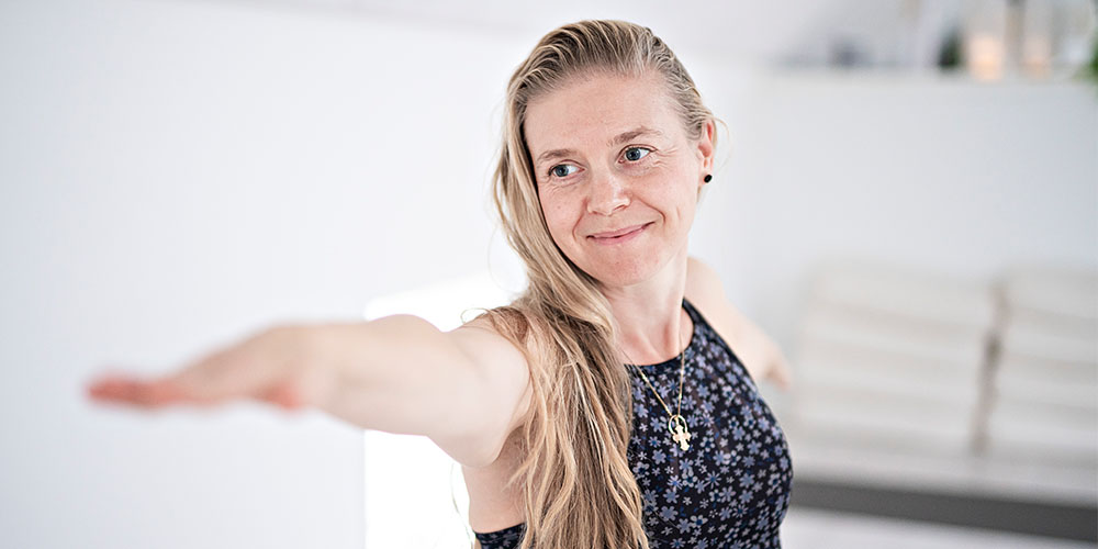 Jane udøver i studio